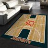 College Home Court Michigan State Basketball Team Logo Area Rug Carpet