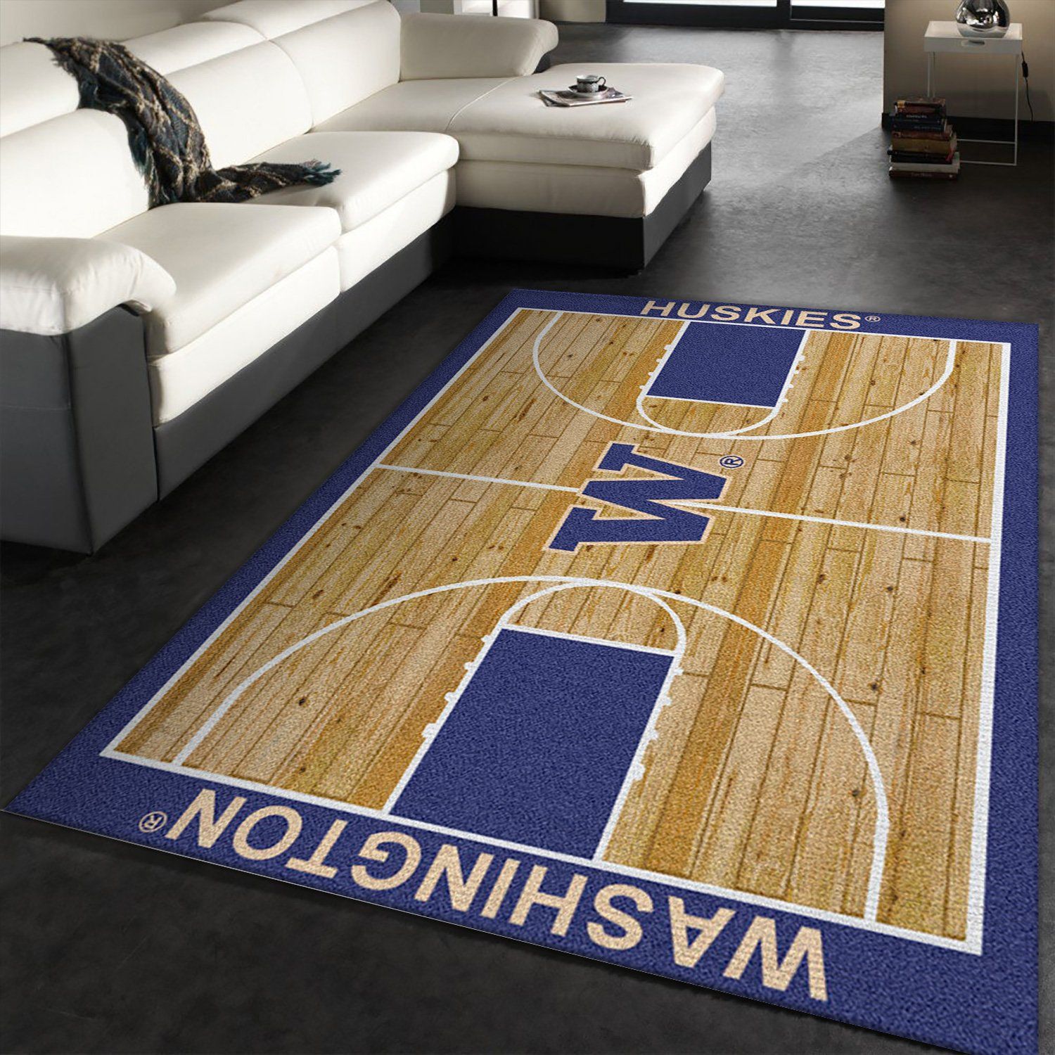 College Home Court Basketball Team Logo Area Rug Carpet College Home Court Basketball Team Logo Area Rug Carpet