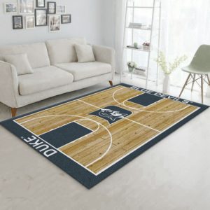 College Home Court Duke Basketball Team Logo Area Rug Carpet