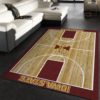 College Home Court Iowa State Basketball Team Logo Area Rug