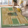 College Home Court Texas Tech Basketball Team Logo Area Rug Carpet
