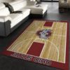 College Home Court Miami Basketball Team Logo Area Rug