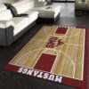 College Home Court Penn State Basketball Team Logo Area Rug