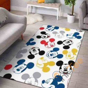 Colorful Disney Mickey Mouse Area Rug