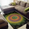 Colorful Mandala Area Rug Living Room