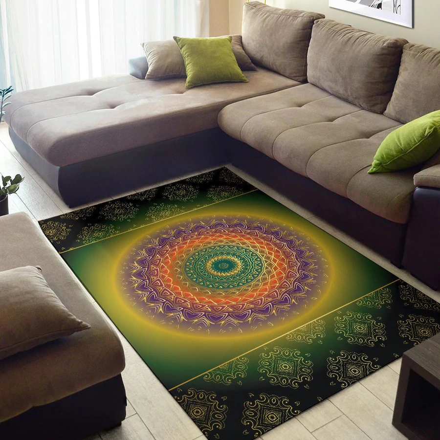 Colorful Mandala Area Rug Living Room Colorful Mandala Area Rug Living Room