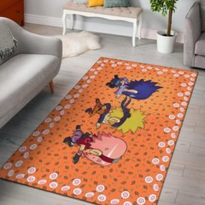 Cute Chibi Naruto Sasuke Sakura Area Rug Home Decor