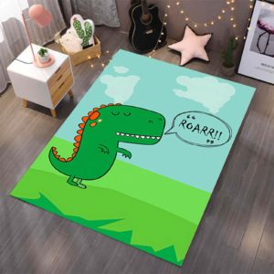 Cute T-Rex ROARR!! Dinosaurs Rug Home Decor