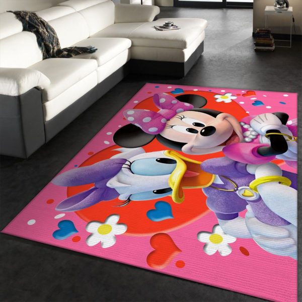 Daisy Duck And Minnie Mouse Rug For Living Room