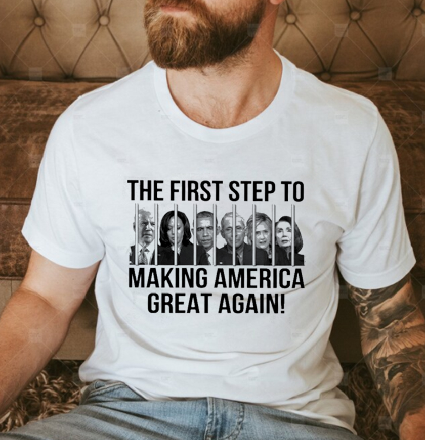 Democrats The First Step To Making America Great Again Unisex T-Shirt Democrats The First Step To Making America Great Again Unisex T-Shirt