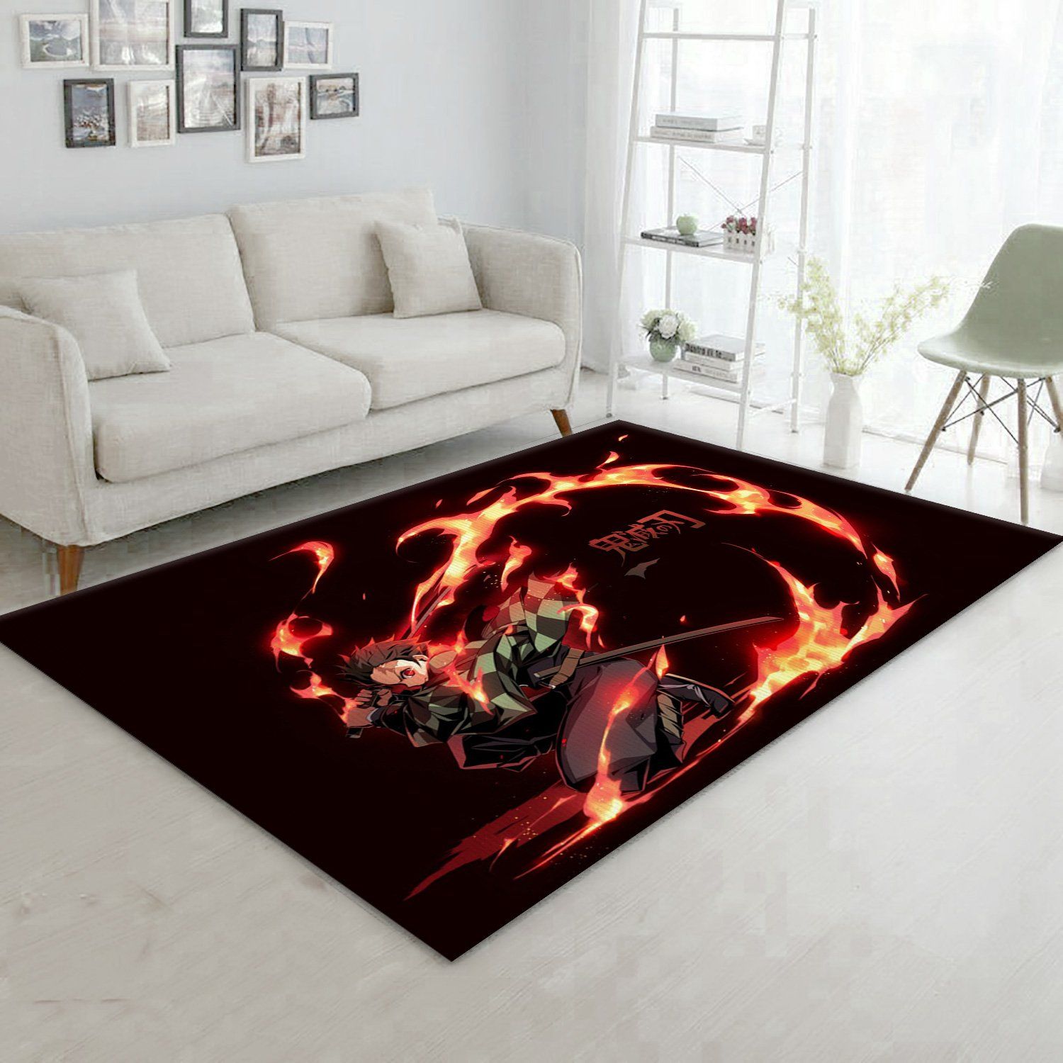 Demon Slayder Anime Area Rug Carpet For Living Room Demon Slayder Anime Area Rug Carpet For Living Room