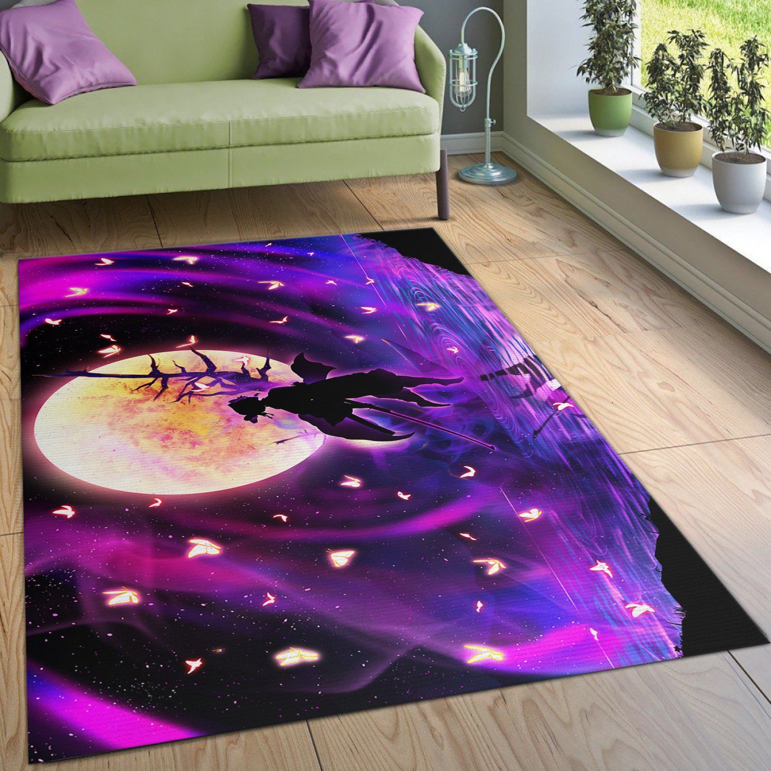Demon Slayder Anime Area Rug Carpet Home Decor Demon Slayder Anime Area Rug Carpet Home Decor