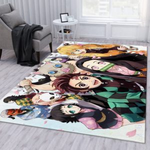 Demon Slayder Anime Area Rug Carpet