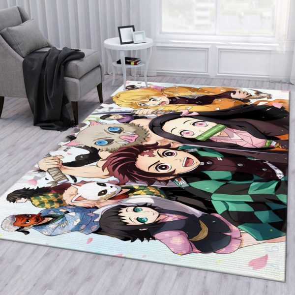 Demon Slayder Anime Area Rug Carpet