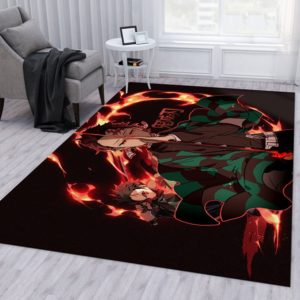 Demon Slayder Anime Area Rug Carpet