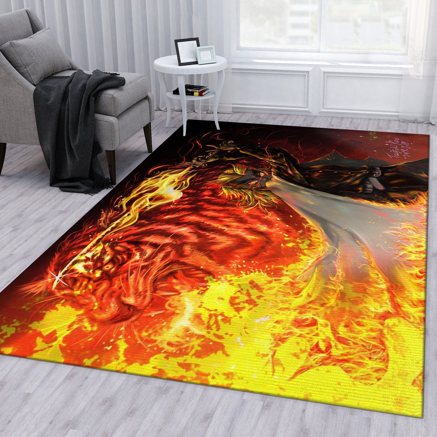 Demon Slayder Anime Area Rug Demon Slayder Anime Area Rug