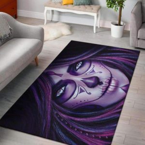 Dia de los Muertos Premium Skull Area Rug Carpet