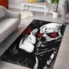 Fashion Style Skull Head  Print Area Rug Carpet