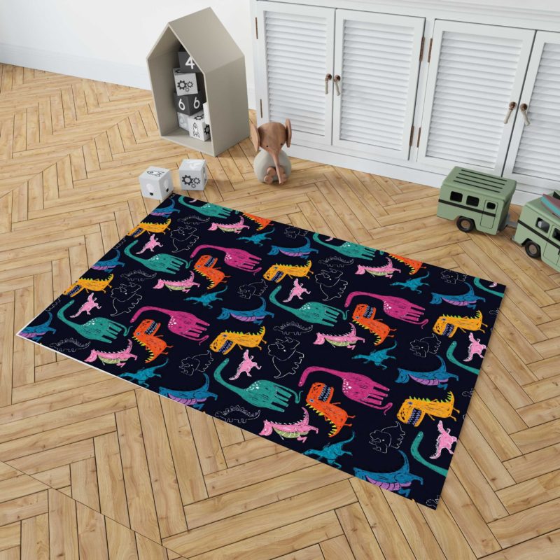 Dinosaur Pattern Dinosaurs Rug Home Decor - REVER LAVIE