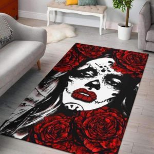 Distress Premium Skull Area Rug Carpet