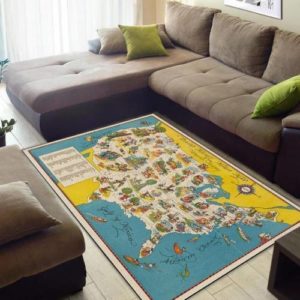 Dixon’s Mickey Mouse Map Of The United States Area Rug