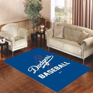 Dodgers Baseball Area Rug Carpet