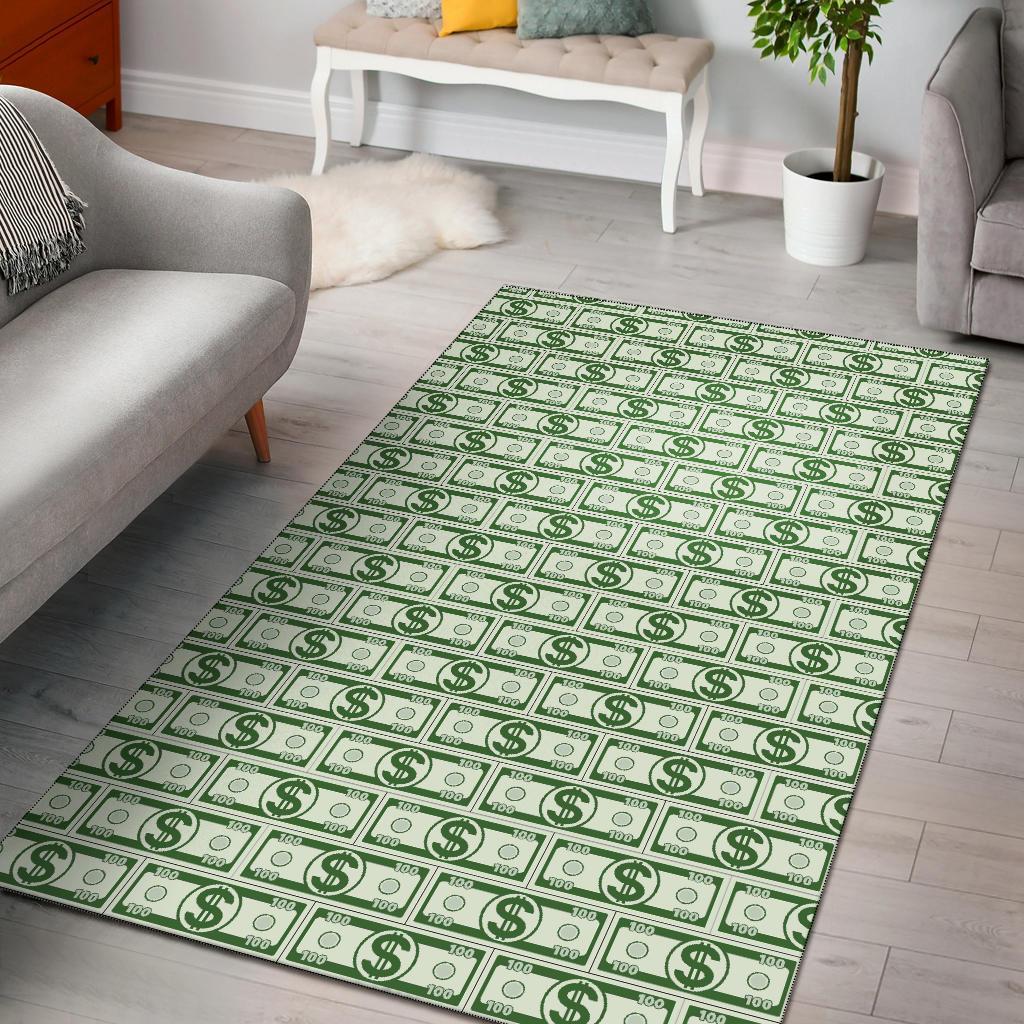 Dollar Money Pattern Art Area Rug Home Decor Dollar Money Pattern Art Area Rug Home Decor