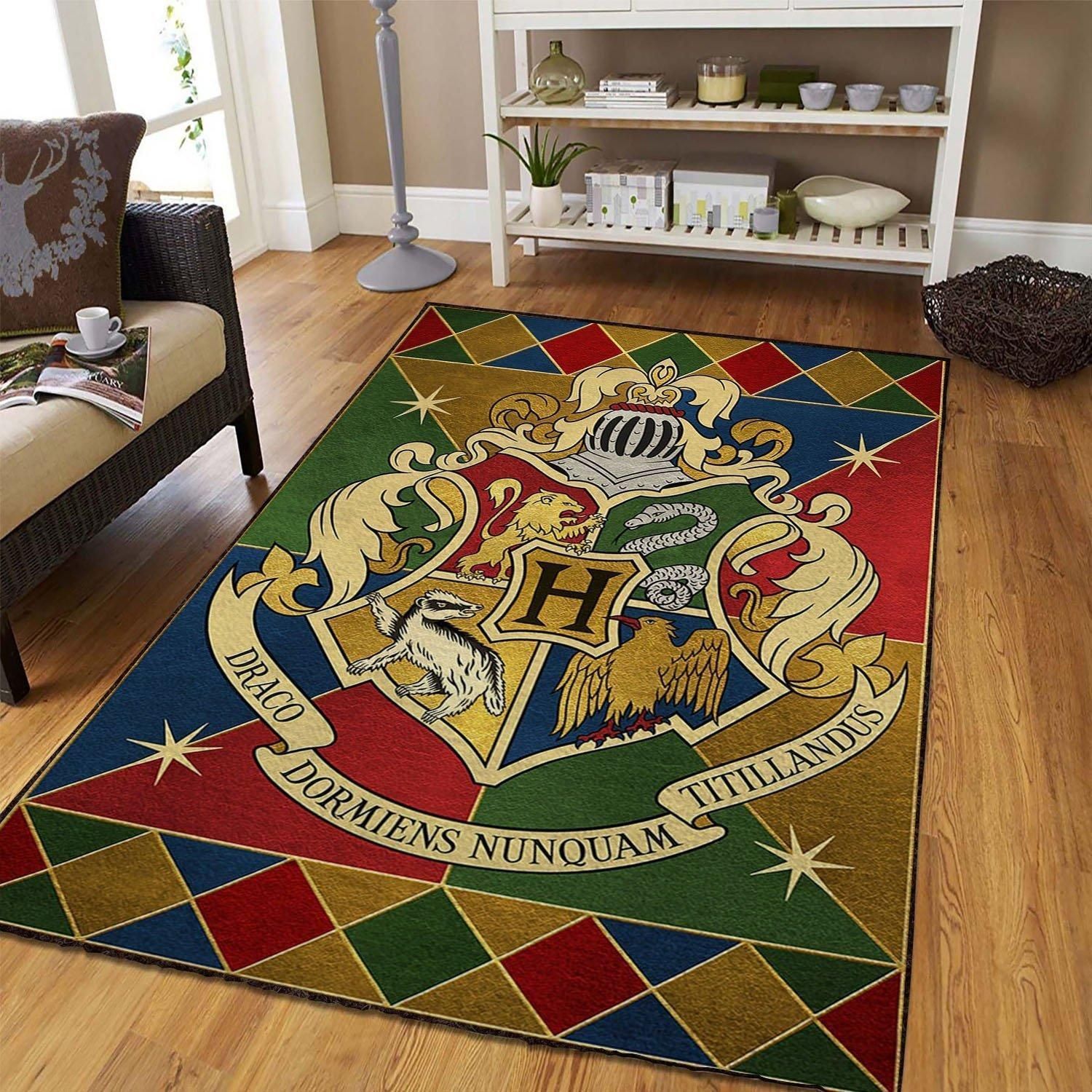 Emblem Hogwarts Harry Potter Area Rug Home Decor Emblem Hogwarts Harry Potter Area Rug Home Decor