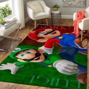 Fans Super Mario Bros Area Rug Carpet