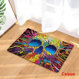 Fashion Style Skull Head  Print Area Rug Carpet