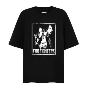 Foo Fighters Rock Band Black And White T-shirt