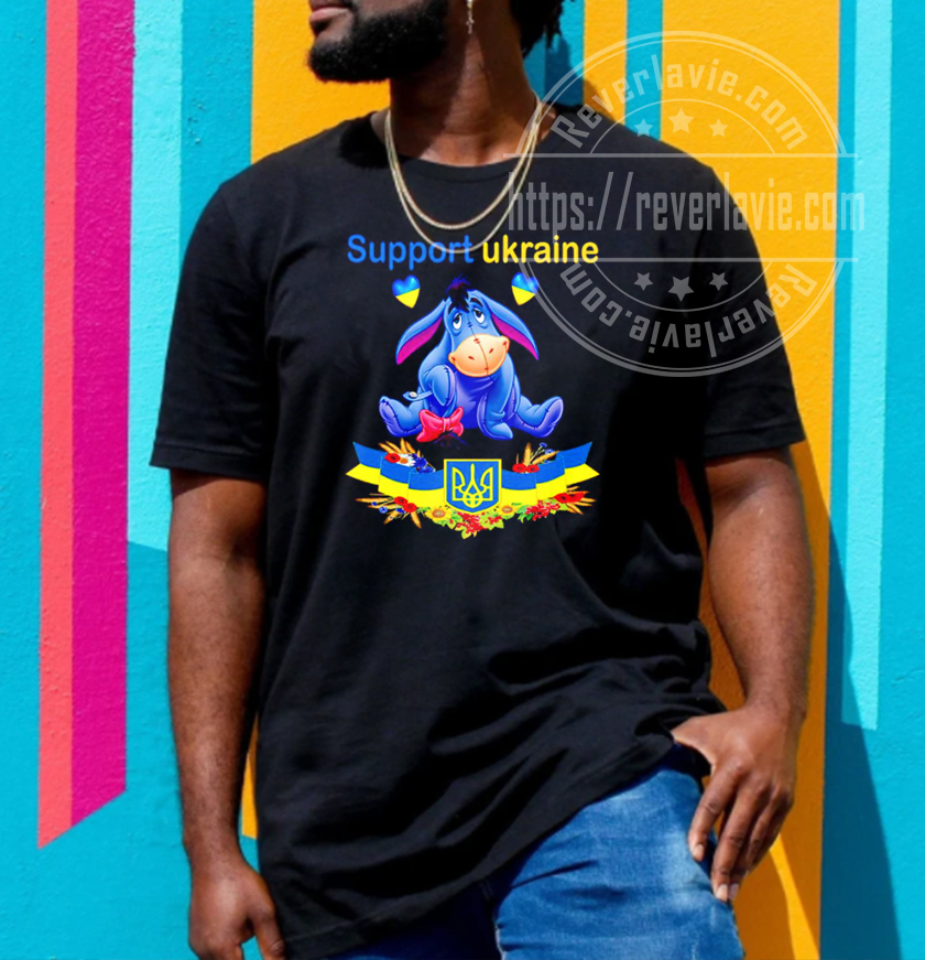 Funny Eeyore support Ukraine T-Shirt Funny Eeyore support Ukraine T-Shirt