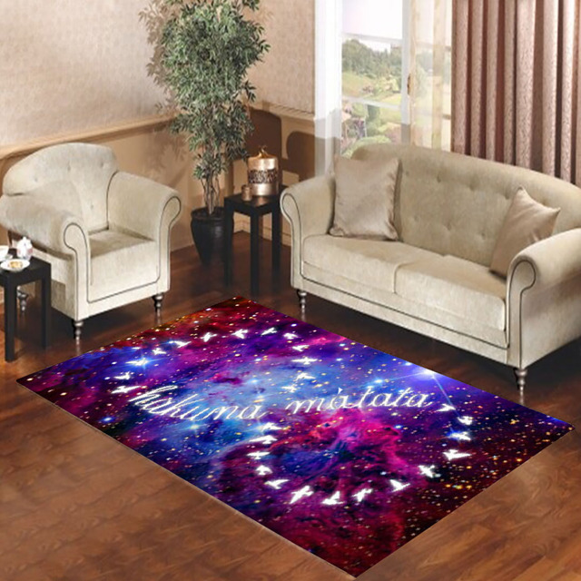 Galaxy Nebula Infinity Hakuna Matata Rug For Living Room - REVER LAVIE