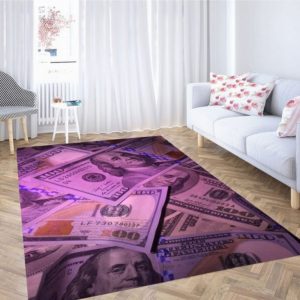 Girly Money Rug For Living Room