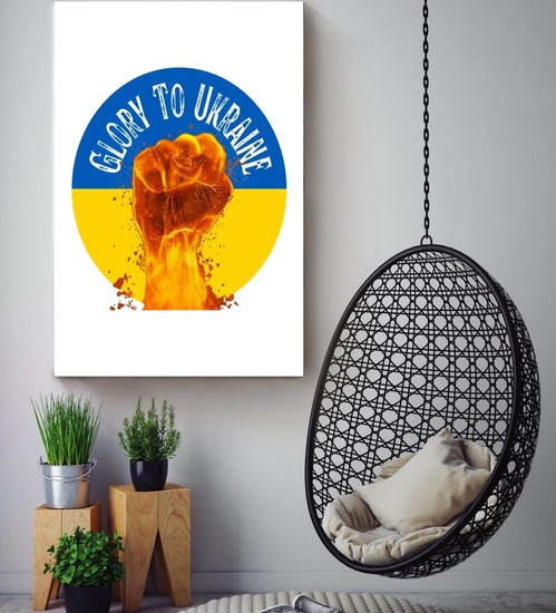 Glory For Ukraine Poster Canvas Glory For Ukraine Poster Canvas