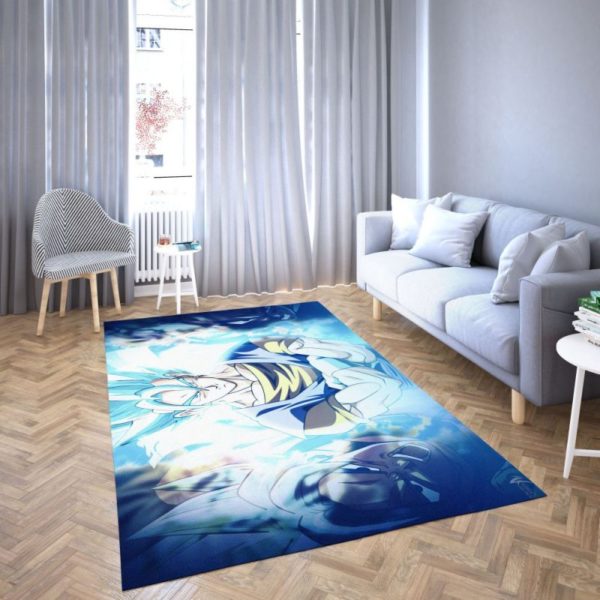 Goku Blue of Dragon Ball Area Rug Carpet