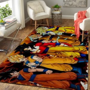Goku Transformations Dragon Area Rug Carpet