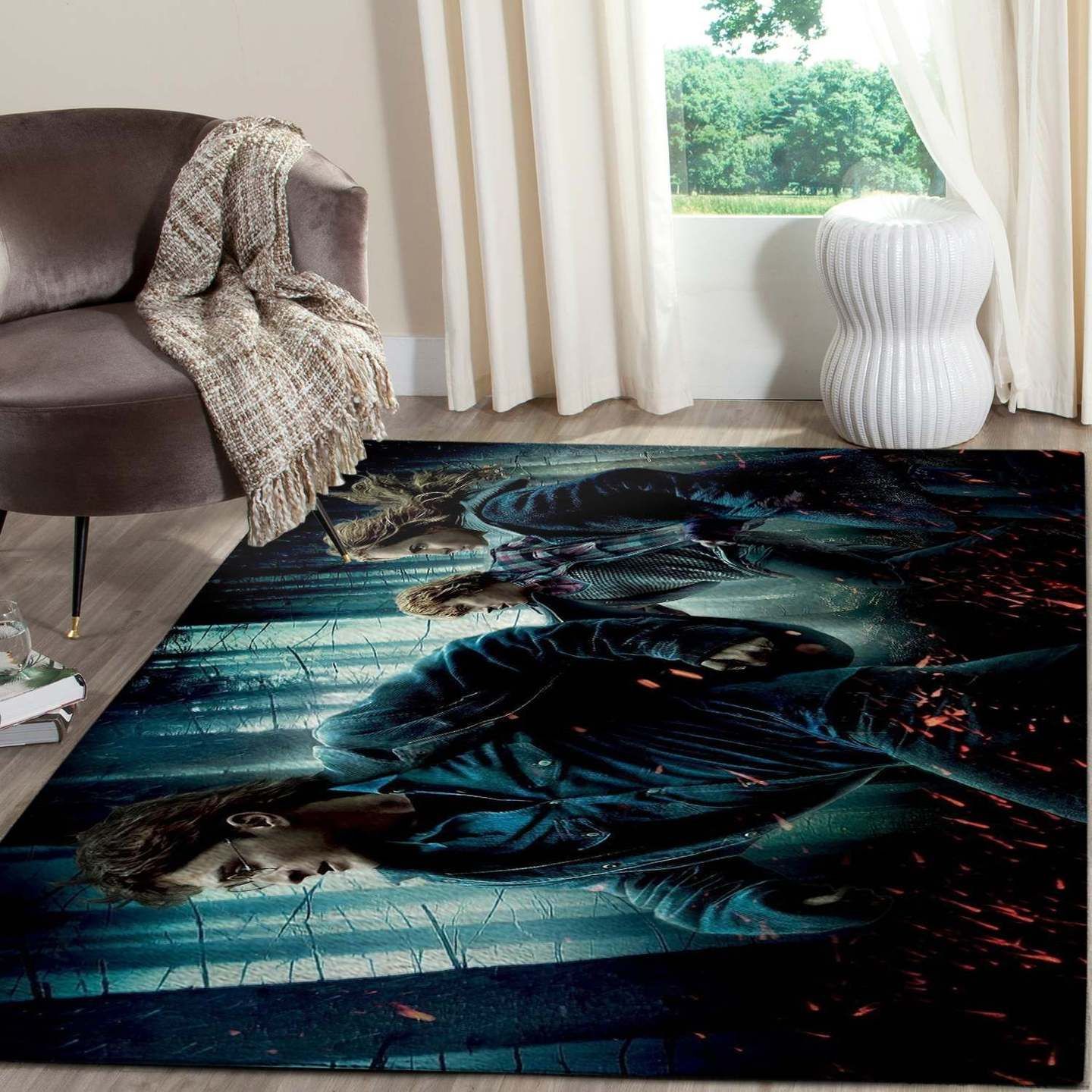 Harry Potter And Friends In The Forest Rug Home Decor Harry Potter And Friends In The Forest Rug Home Decor