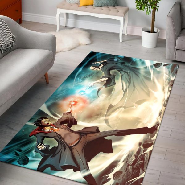 Harry Potter Fight Lord Voldemort Rug Home Decor