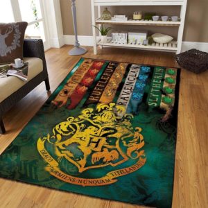 Harry Potter Hogwarts House Area Rug Home Decor