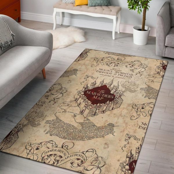 Harry Potter Marauders Map Rug Carpet