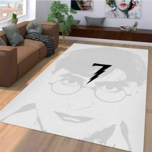 Harry Potter Monochrome Rug Home Decor