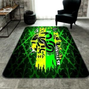 Harry Potter Slytherin House Rug Home Decor