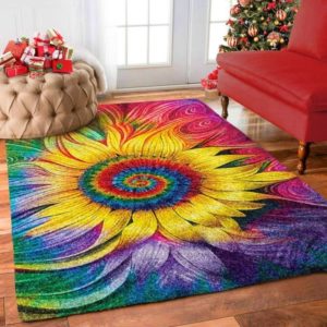 Hippie Sunflower Rug Living Room