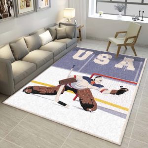 Hockey CG Area Rug Carpet