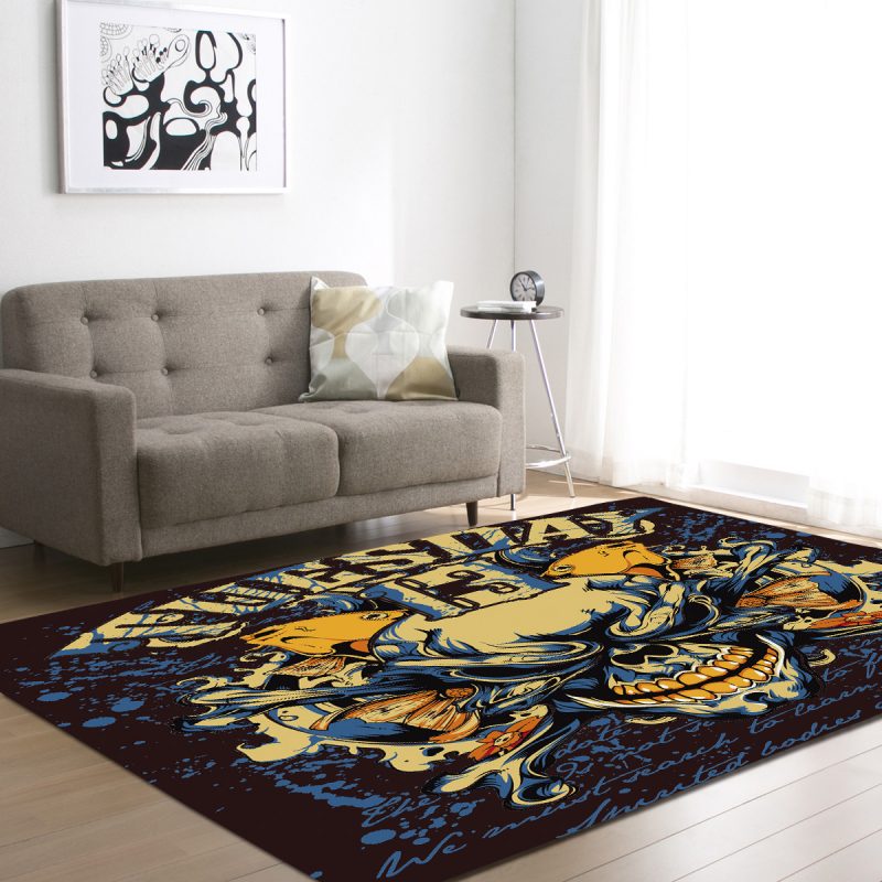 Horror Skull Area Rug Carpet Horror Skull Area Rug Carpet