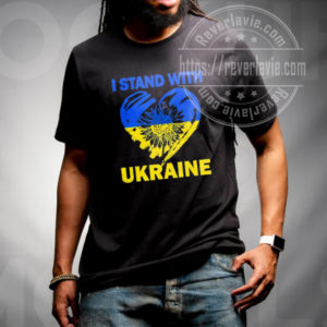 I Stand With Ukraine Flag Sunflower Heart Classic T-Shirt