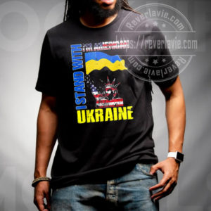 Im American I Stand With Ukraine Flag Statue Of Liberty Unisex T-Shirt
