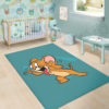 Jerry Mouse Look At The Time Rug Carpet