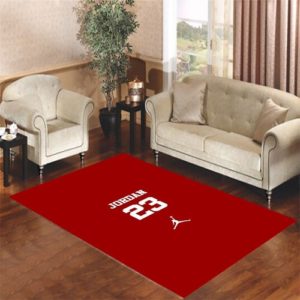 Jordan 23 Wallpaper Red Area Rug Carpet